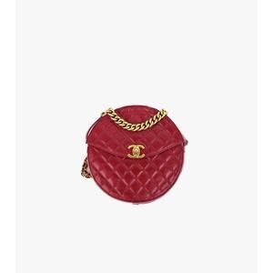 CHANEL Burgundy Circle Bag A-A25925